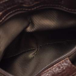 Pre Owned Gucci Beige GG Canvas and Leather Crossbody Bag