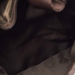 Pre Owned Gucci Beige GG Canvas and Leather Crossbody Bag