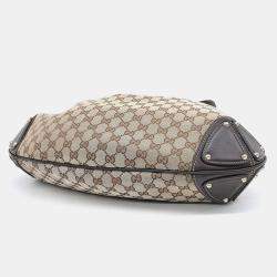 Pre Owned Gucci Bamboo Handle Indy Hobo Bag