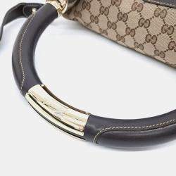 Pre Owned Gucci Bamboo Handle Indy Hobo Bag