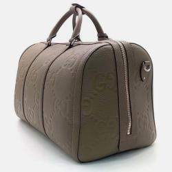 Pre Owned Gucci Jumbo GG Duffel Bag Small