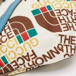 Gucci x The North Face Multicolor Print Nylon and Leather Belt Bag