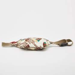 Gucci x The North Face Multicolor Print Nylon and Leather Belt Bag