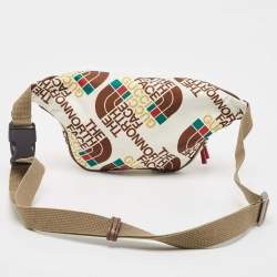 Gucci x The North Face Multicolor Print Nylon and Leather Belt Bag