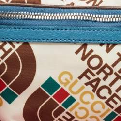 Gucci x The North Face Multicolor Print Nylon and Leather Belt Bag