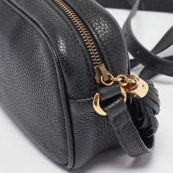 Pre Owned Gucci Black Leather Mini Soho Disco Shoulder Bag