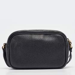 Pre Owned Gucci Black Leather Mini Soho Disco Shoulder Bag