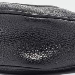 Pre Owned Gucci Black Leather Mini Soho Disco Shoulder Bag