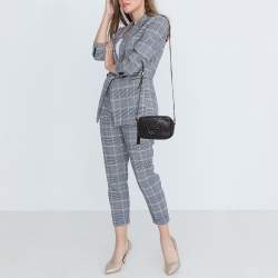 Pre Owned Gucci Black Leather Mini Soho Disco Shoulder Bag