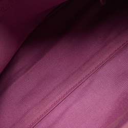 Pre Owned Gucci Pink/Beige GG Canvas and Leather Abbey Boston Bag