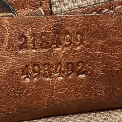 Pre Owned Gucci Brown Guccissima Leather Bamboo Tassel Tote