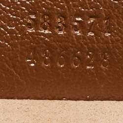 Pre Owned Gucci Brown Matelassé Leather Mini GG Marmont Top Handle Bag