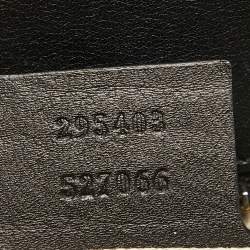 Gucci Black Guccissima Leather Large Emily Chain Shoulder Bag