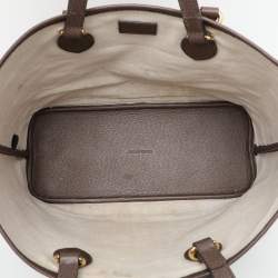 Pre Owned Gucci Beige/Brown GG Supreme Canvas and Leather Medium Ophidia Tote