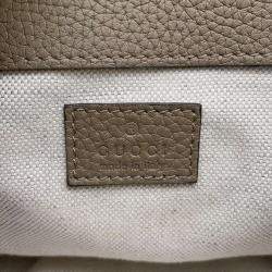 Gucci Beige Jumbo GG Leather Backpack