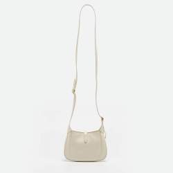 Gucci White Leather Mini 1961 Jackie Shoulder Bag