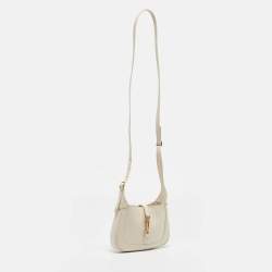 Gucci White Leather Mini 1961 Jackie Shoulder Bag