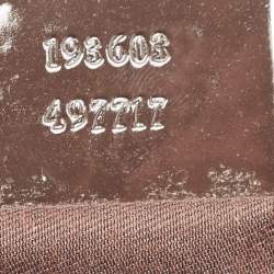 Pre Owned Gucci Dark Brown/Beige GG Supreme Canvas Medium Joy Boston Bag