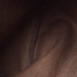 Pre Owned Gucci Dark Brown/Beige GG Supreme Canvas Medium Joy Boston Bag
