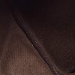 Pre Owned Gucci Dark Brown/Beige GG Supreme Canvas Medium Joy Boston Bag