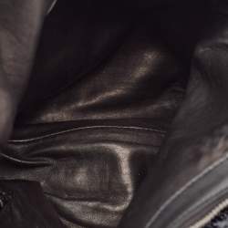 Pre Owned Gucci Metallic Blue/Black Leather and Python Galaxy Hobo