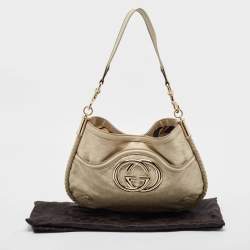 Pre Owned Gucci Cream Guccissima Leather Britt Hobo