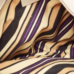 Pre Owned Gucci Cream Guccissima Leather Britt Hobo