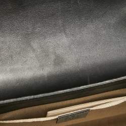 مملوكة مسبقًا Gucci Black Microguccissima Leather Medium Emily Chain Shoulder Bag