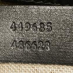 مملوكة مسبقًا Gucci Black Microguccissima Leather Medium Emily Chain Shoulder Bag