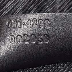 Pre Owned Gucci Black GG Canvas and Leather Hobo