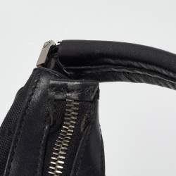 Pre Owned Gucci Black GG Canvas and Leather Hobo