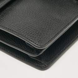 Pre Owned Gucci Black Leather Small Dionysus Shoulder Bag