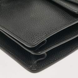 Pre Owned Gucci Black Leather Small Dionysus Shoulder Bag