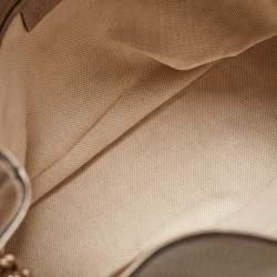 مملوكة مسبقًا حقيبة كتف غوتشي سوهو متوسطة سلسلة جلد لامع أحمر كرزي