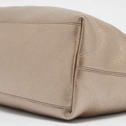 مملوكة مسبقًا حقيبة كتف غوتشي سوهو متوسطة سلسلة جلد لامع أحمر كرزي