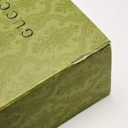 Pre Owned Gucci Orange Leather Mini Bamboo Diana Tote