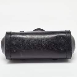 Pre Owned Gucci Black Leather Bamboo Bullet Bag