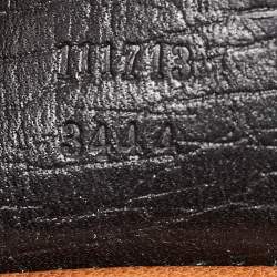 Pre Owned Gucci Black Leather Bamboo Bullet Bag