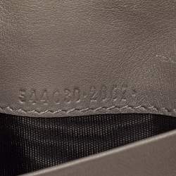 Gucci Grey Microguccissima Leather Card Case