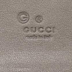 Gucci Grey Microguccissima Leather Card Case