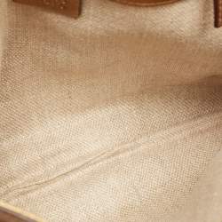 Pre Owned Gucci Gold Leather Studded Pelham Runaway Flap Shoulder Bag