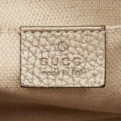 مملوكة مسبقًا Gucci Beige Leather Small Soho Disco Crossbody Bag