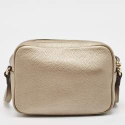 مملوكة مسبقًا Gucci Beige Leather Small Soho Disco Crossbody Bag