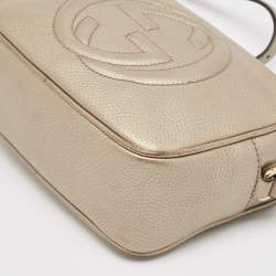 مملوكة مسبقًا Gucci Beige Leather Small Soho Disco Crossbody Bag