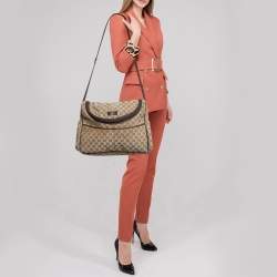 Gucci Beige/Ebony GG Canvas Original Baby Changing Bag