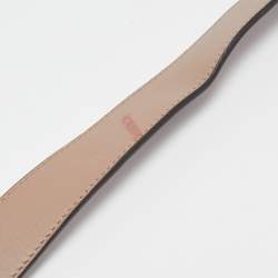 Pre Owned Gucci Beige Matelassé Leather Mini GG Marmont Belt Bag