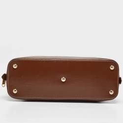 Pre Owned Gucci Brown/Beige GG Supreme Canvas Horsebit 1955 Satchel