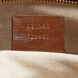 Pre Owned Gucci Brown/Beige GG Supreme Canvas Horsebit 1955 Satchel