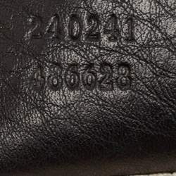 Pre Owned Gucci Black Leather Large New Bamboo Tassel Top Handle Bag