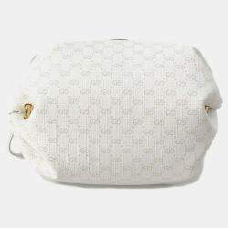 Gucci White Mini GG New Candy Crossbody Bag